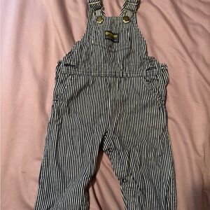 OshKosh B'gosh Striped Kids Overalls - pinstripes vintage